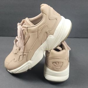 Adidas Women's Falcon Leather Tan Sneakers Size 7